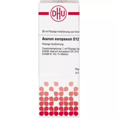 ASARUM EUROPAEUM D 12 αραίωση, 20 ml