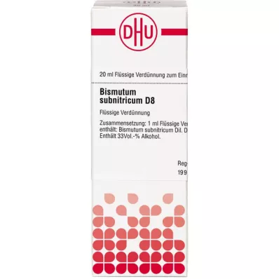 BISMUTUM SUBNITRICUM Αραίωση D 8, 20 ml