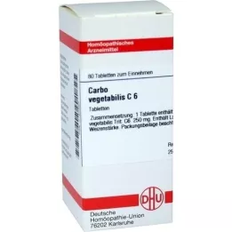 CARBO VEGETABILIS C 6 δισκία, 80 κάψουλες