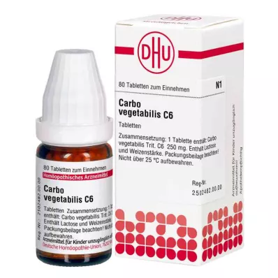 Ταμπλέτες Carbo Vegetabilis C6 (80 τεμάχια)