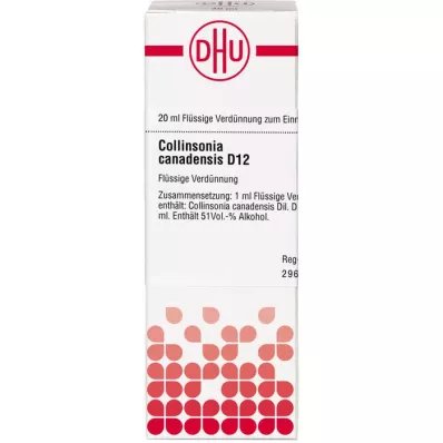 COLLINSONIA CANADENSIS D 12 αραίωση, 20 ml