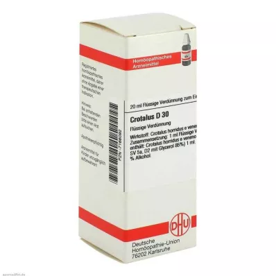 DHU Crotalus D 30 Αραίωση, 20 ml
