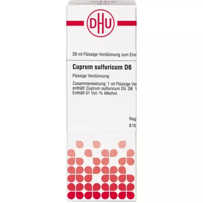 CUPRUM SULFURICUM Αραίωση D 6, 20 ml
