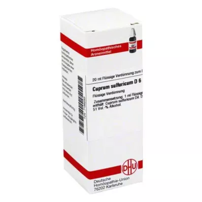 DHU Cuprum sulfuricum D 6 Αραίωση, 20 ml