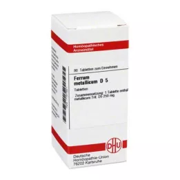 FERRUM METALLICUM D 5 δισκία, 80 κάψουλες