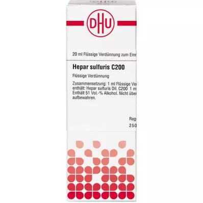 HEPAR SULFURIS Αραίωση C 200, 20 ml