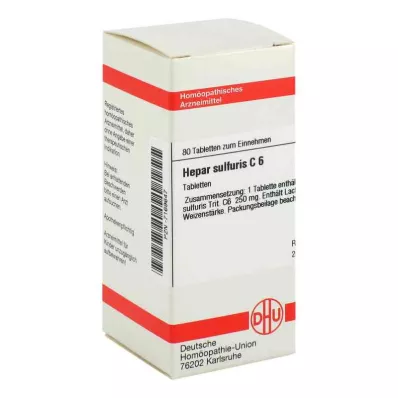 Δισκία Hepar Sulfuris C6 (80 τεμάχια)