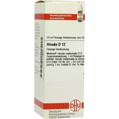 HIRUDO D 12 αραίωση, 20 ml