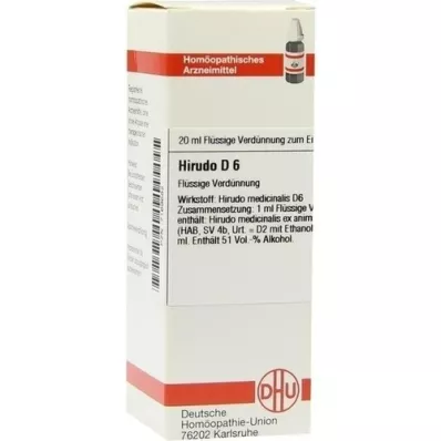 HIRUDO Αραίωση D 6, 20 ml