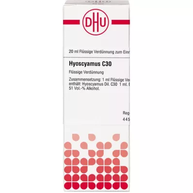 HYOSCYAMUS Αραίωση C 30, 20 ml