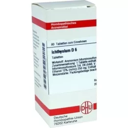 ICHTHYOLUM D 6 δισκία, 80 κάψουλες