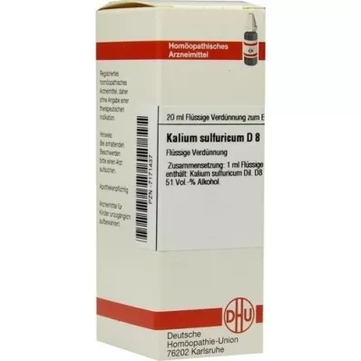KALIUM SULFURICUM Αραίωση D 8, 20 ml