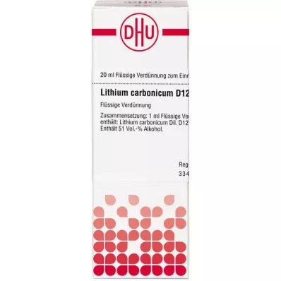 LITHIUM CARBONICUM D 12 αραίωση, 20 ml