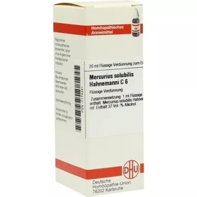 MERCURIUS SOLUBILIS Hahnemanni C 6 Αραίωση, 20 ml