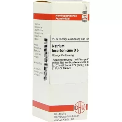 NATRIUM BICARBONICUM Αραίωση D 6, 20 ml