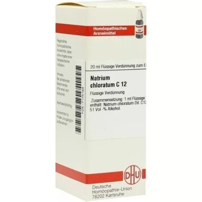 NATRIUM CHLORATUM Αραίωση C 12, 20 ml