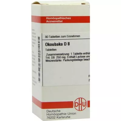 DHU Okoubaka D 8 ταμπλέτες, 80 τεμ DHU Okoubaka D 8 ταμπλέτες, 80 τεμ