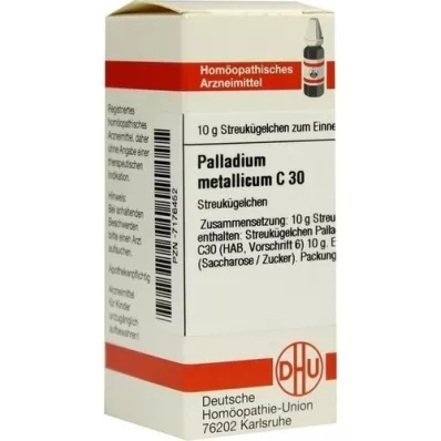 PALLADIUM METALLICUM C 30 σφαιρίδια, 10 g