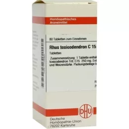 RHUS TOXICODENDRON C 15 δισκία, 80 τεμάχια