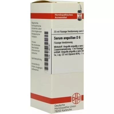 SERUM ANGUILLAE Αραίωση D 6, 20 ml