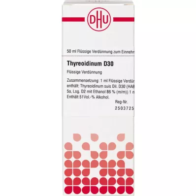THYREOIDINUM D 30 αραίωση, 50 ml