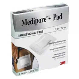 MEDIPORE+Pad 3M 5x7.2cm 3562NP Γύψος, 5 τεμ