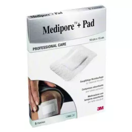 MEDIPORE+Πακέτα 3M 10x15cm 3569NP Επίδεσμοι, 5 τεμ
