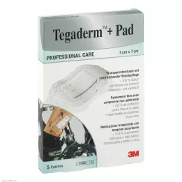 TEGADERM 3M Plus Pad 5x7 cm προκατασκευασμένο σύνθετο.3582NP, 5 τεμ