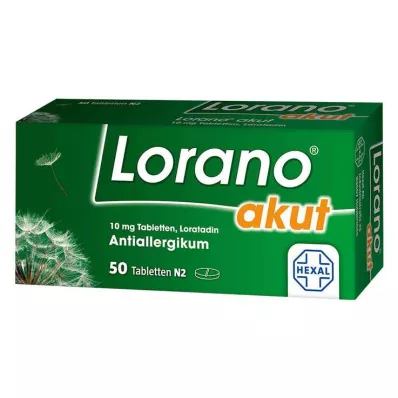 Lorano acute δισκία 10 mg, 50 τεμ Lorano acute δισκία 10 mg, 50 τεμ