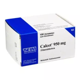 CALCET 950 mg επικαλυμμένα με λεπτό υμένιο δισκία, 100 τεμάχια