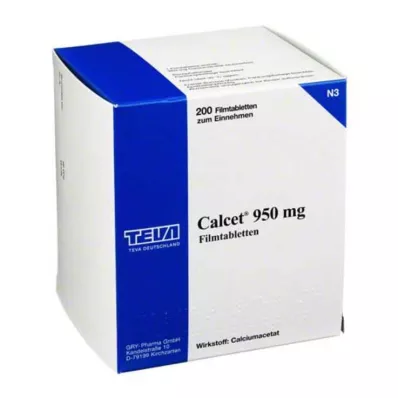 CALCET 950 mg επικαλυμμένα με λεπτό υμένιο δισκία, 200 τεμάχια