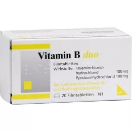 VITAMIN B DUO Επικαλυμμένα με λεπτό υμένιο δισκία, 20 τεμάχια