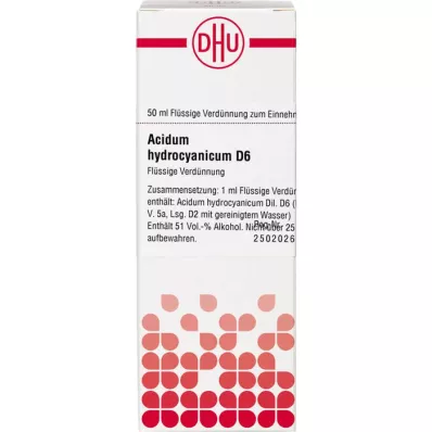ACIDUM HYDROCYANICUM Αραίωση D 6, 50 ml