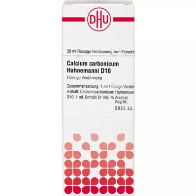 CALCIUM CARBONICUM Hahnemanni D 10 αραίωση, 50 ml