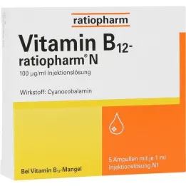 VITAMIN B12-RATIOPHARM Αμπούλες N, 5X1 ml