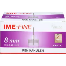IME-λεπτή κάνουλα Universal Pen 31 G 8 mm, 100 τεμάχια