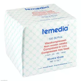 VLIESKOMPRESSEN Μη αποστειρωμένο τετράπτυχο 10x10 cm, 100 τεμ