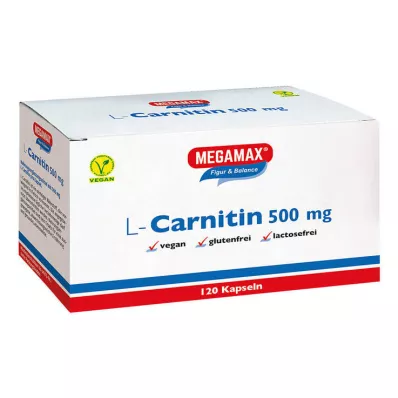 L-CARNITIN 500 mg κάψουλες Megamax, 120 κάψουλες