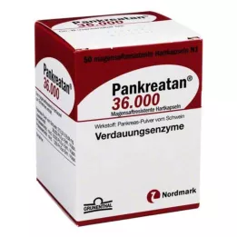 PANKREATAN 36.000 γαστροανθεκτικές σκληρές κάψουλες, 50 τεμάχια
