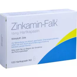 ZINKAMIN Falk 15 mg σκληρές κάψουλες, 100 τεμάχια