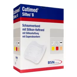 CUTIMED Επίδεσμος αφρού Siltec B 17,5x17,5 cm με κόλλα, 6 τεμάχια