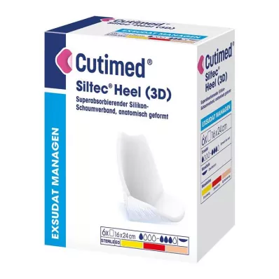 Cutimed Siltec Heel 3D κομπρέσες 16x24 cm, 6 τεμ