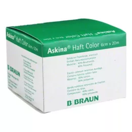 ASKINA Αυτοκόλλητος επίδεσμος χρώματος 6 cmx20 m κίτρινος, 1 τεμάχιο