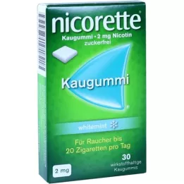 NICORETTE Τσίχλες 2 mg μέντας, 30 τεμάχια