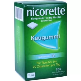 NICORETTE Τσίχλες 2 mg μέντας, 105 τεμάχια