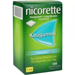 NICORETTE Τσίχλες 4 mg μέντας, 105 τεμάχια