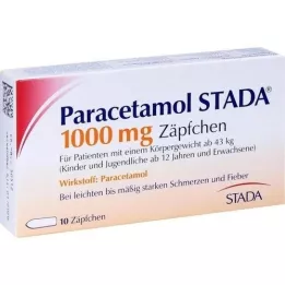 PARACETAMOL STADA υπόθετα 1000 mg, 10 τεμάχια