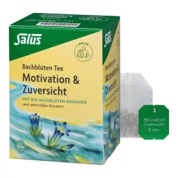 BACHBLÜTEN TEE Κίνητρο &amp; Zuversicht Bio Salus, 15 St
