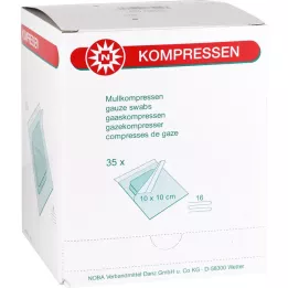 MULLKOMPRESSEN 10x10 cm αποστειρωμένα 16x, 35X2 τεμ