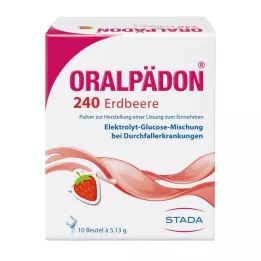 ORALPÄDON 240 Strawberry Btl. σκόνη, 10 τεμ